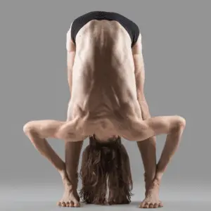 Standing Bend Pose Front View